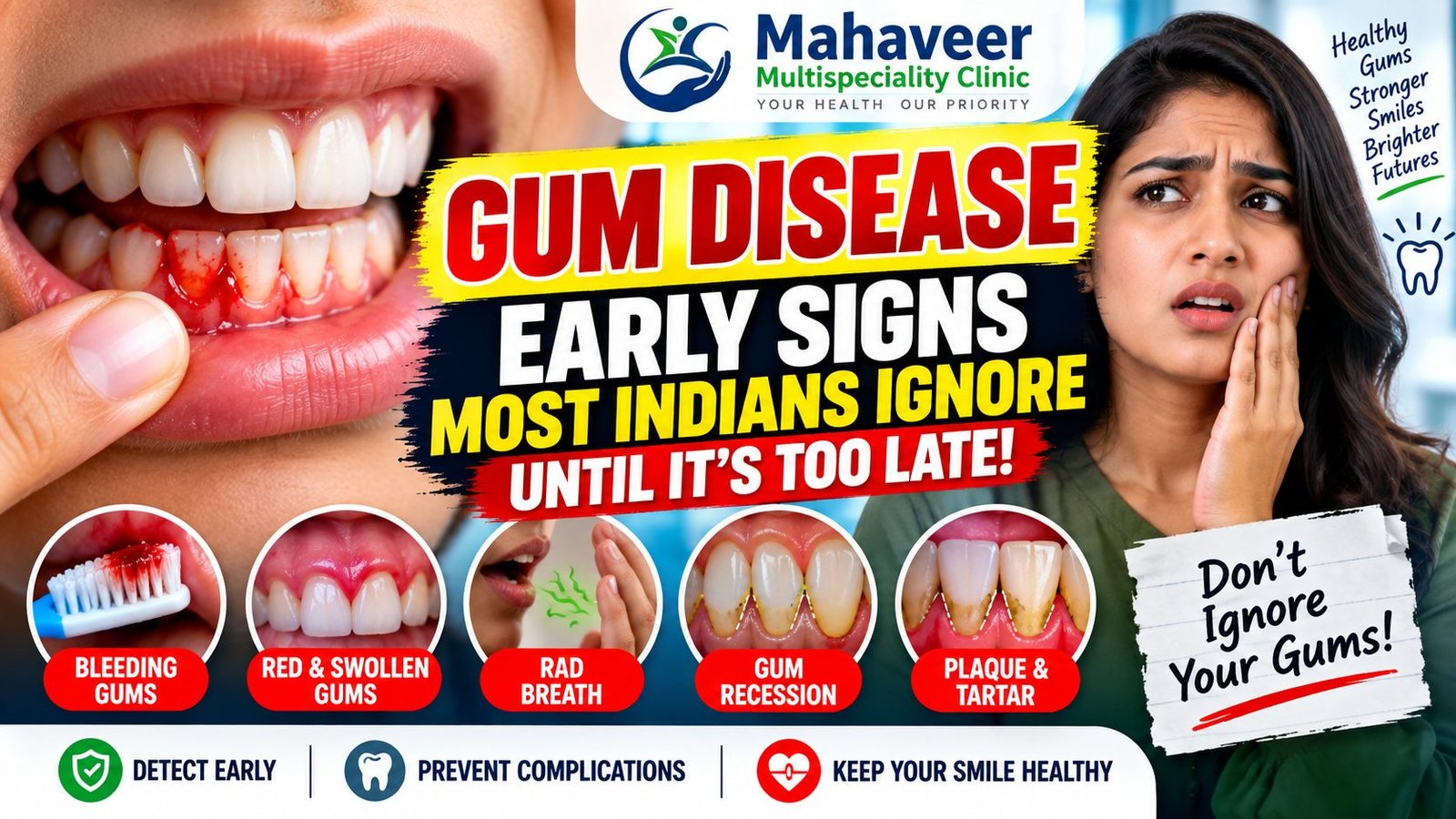 Healthy gums versus early gum disease: the warning signs most people ignore